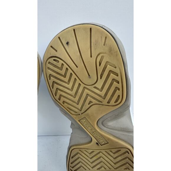 Acne Studios Rockaway Beige Yellow Suede Mesh Sneaker Men’s Size EU 42 main image 10